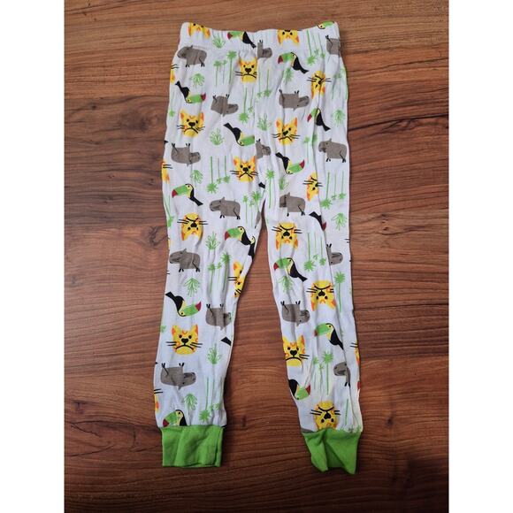Kohl's Other - Kohl's Pajama Pants Boys Size 5T Safari Green White Cuffed Elastic Waist 8240
